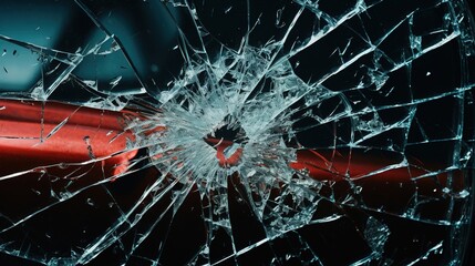 car glass broken in cracks abstract background - obrazy, fototapety, plakaty