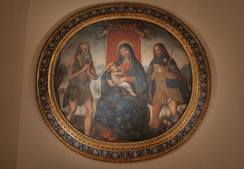 “Madonna dell’aiuto” artwork in Sant'Ambrogio basilic, Milan, Lombardy, Italy