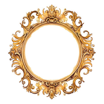 antique ornate gold frame