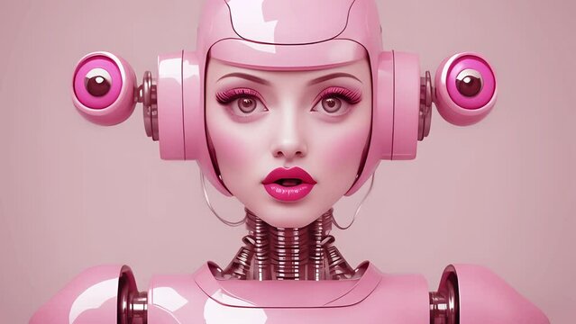 female robots created with the help of generative A.I