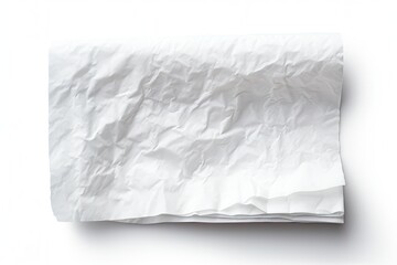 white crumpled paper