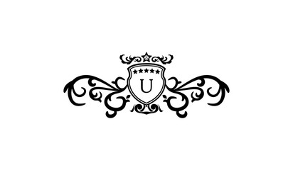 Luxury Classical Retro Logo U