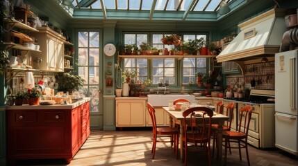 Obraz premium Cuisine rustique en bois 