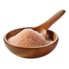 Fototapeta na wymiar Spoon holding salt or sugar, isolated on white background