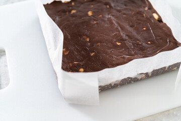 Chocolate macadamia fudge