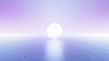 A Large White Glowing Ball in the Middle of a Room