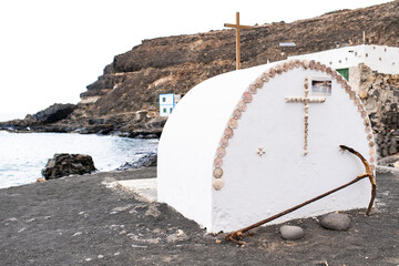 Small chapel in the village of Los Molinos, Fuerteventura, Canary Islands.