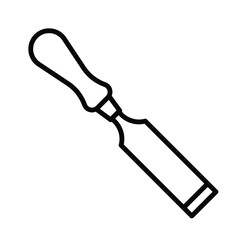 chisel icon vector design template in white background