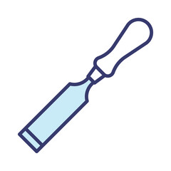 chisel icon vector design template in white background