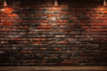 Fragment of the shined brick wall
