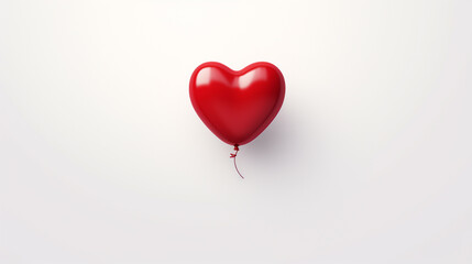 A heart baloon on white background --ar 16:9 --v 5.2 Job ID: b05e3815-ba2e-4110-855f-f5fe539aacd7