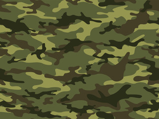 Seamless camouflage pattern. Military texture. Print on fabric and paper. Vector illustration