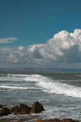 A rippling sea on a summer day in Marzamemi