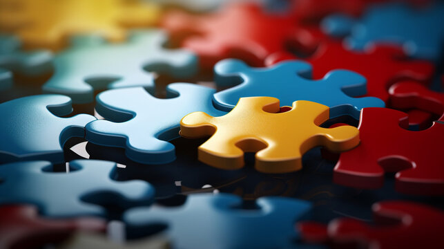 Two mismatched puzzle pieces struggling to fit together, symbolizing the challenges of unity and collaboration. --ar 16:9 --v 5.2 Job ID: d7cec93c-71b3-4e57-a3ed-2f87702b36ef