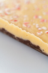Homemade candy cane fudge