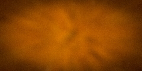 Brown orange ultra wide dark matte blurred grainy background for website banner. Color gradient ombre blur. Defocused colorful mix, bright, fun pattern. Desktop design, template. Holidays, tree, grass - obrazy, fototapety, plakaty