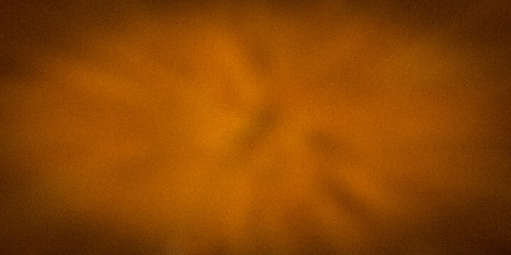 Brown orange ultra wide dark matte blurred grainy background for website banner. Color gradient ombre blur. Defocused colorful mix, bright, fun pattern. Desktop design, template. Holidays, tree, grass