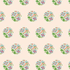 seamless pattern with flowers