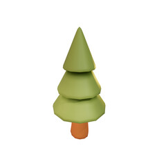 green tree 3D Lowpoly