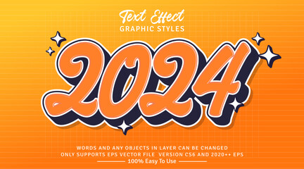 2024 3d Text Style Effect