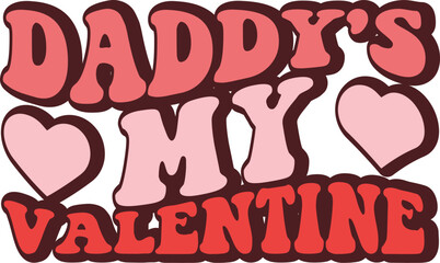 retro groovy valentine svg designs