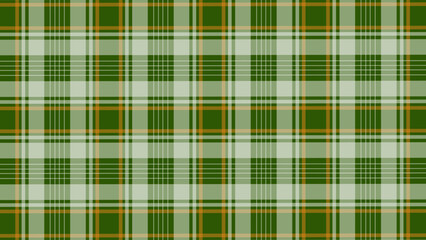 Green white and orange plaid texture as a background	