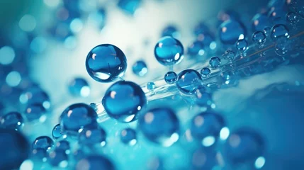 Plaid avec motif Photographie macro Water molecule