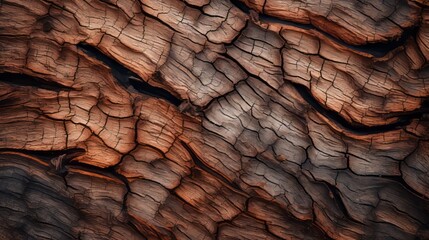 A Close-Up of Tree Bark Texture