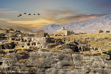 Hasankeyf ancient city. Hasankeyf, which has a history of 12,000 years, was submerged under the dam...