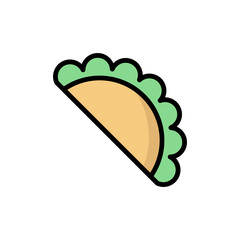 Fast Food Icon, Burrito Vector Design