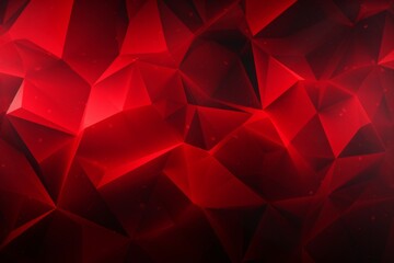 Naklejka premium Abstract black polygon red light futuristic technology design background vector illustration.