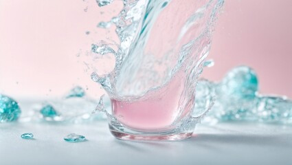 Tranquility: Abstract Splash and Bubble Motifs in Liquid Drop Imagery