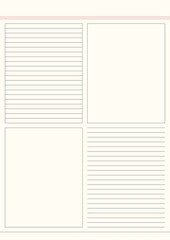 Minimal Note Paper Planner