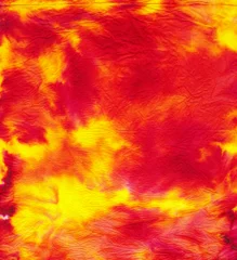 Papier Peint photo autocollant Mélange de couleurs Fire-Like Tie-Dye Texture 