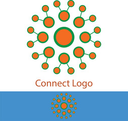 connect logo design template