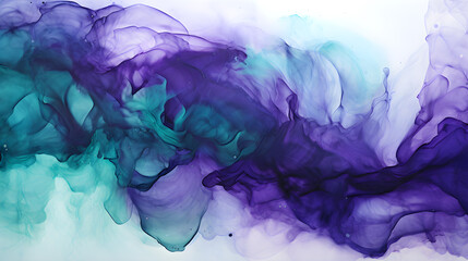 Abstract background in blue alcohol ink effect 