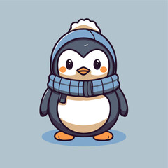 Fototapeta premium cute Penguin icon vector