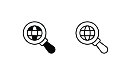 Internet icon design with white background stock illustration