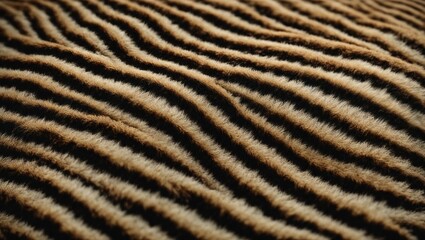 Close-Up of a Wavy Line Blanket