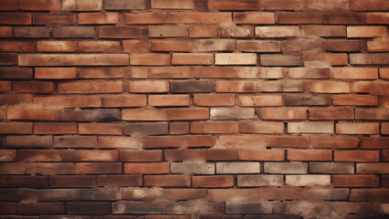 An old textured wall made of red bricks