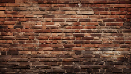 Obraz premium An old textured wall made of red bricks