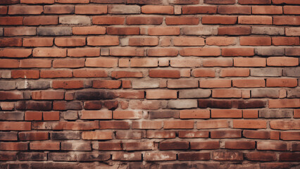 Fototapeta premium An old textured wall made of red bricks