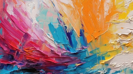 Impressionist Palette: Thick Brushstrokes in Silhouette