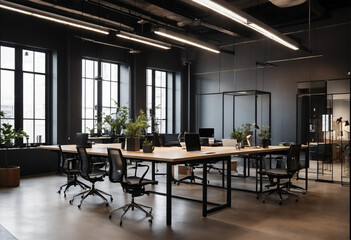 Fototapeta premium space office,,cabinet office space,workspace office space,cupboard office space,whiteboard office space,blinds office space,opportunity office space,seating furniture office, generative ai