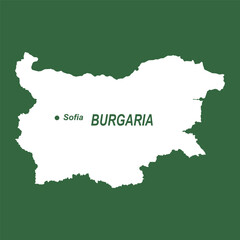 Obraz premium Bulgaria map icon