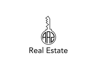 Key Real Estate Business Letter AAZ Logo Vector Illustration