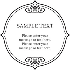 シンプルなアンティーク飾り枠