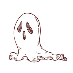 おばけの線画 © Milly