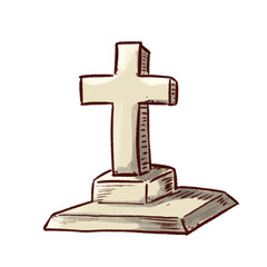 お墓のイラスト