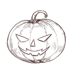 ジャックオランタン線画